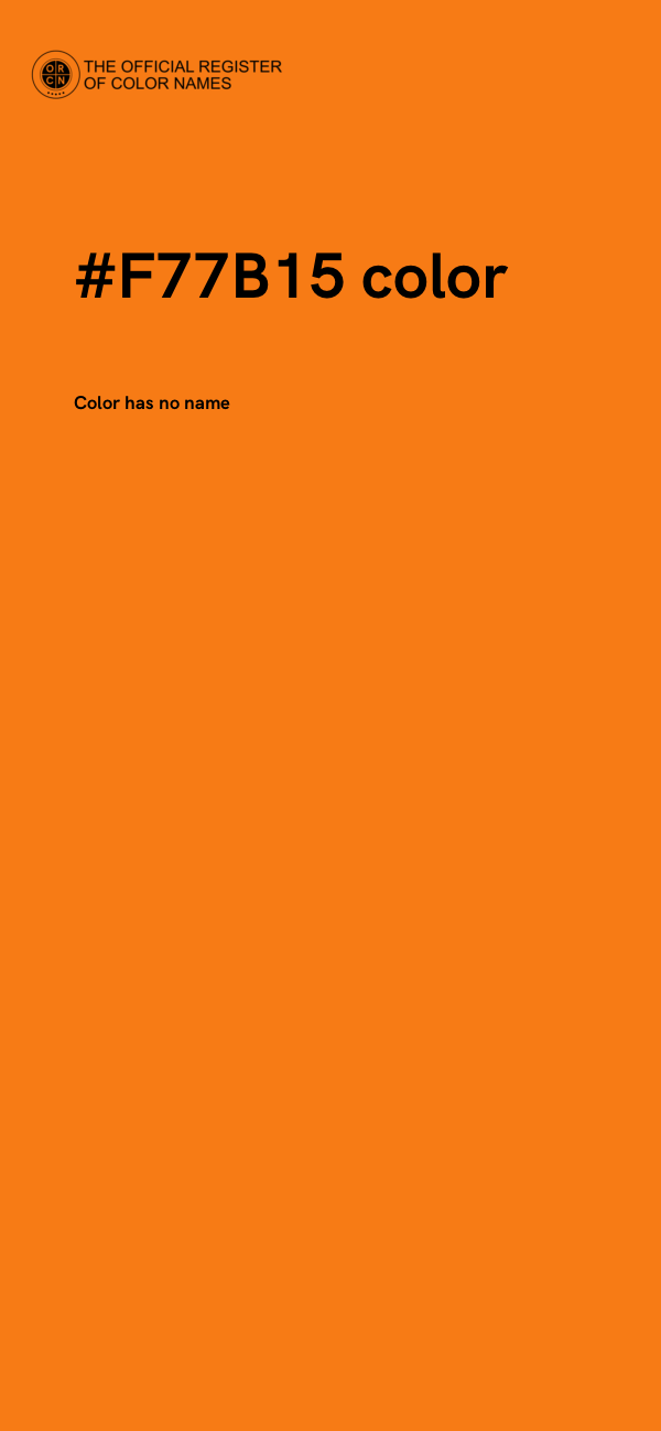 #F77B15 color image