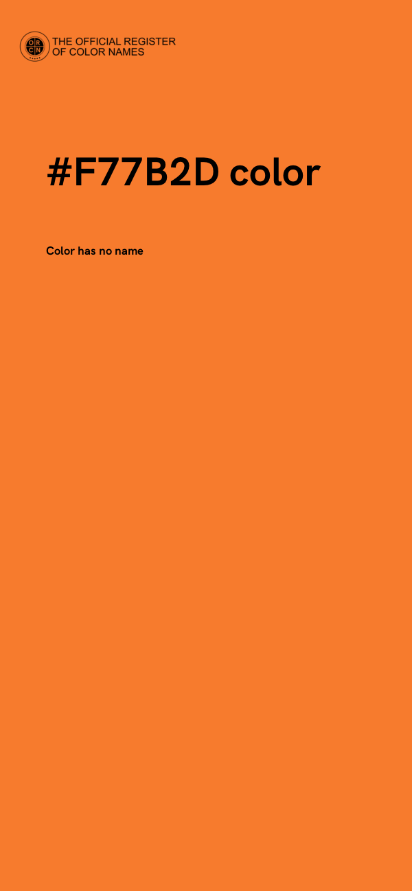 #F77B2D color image