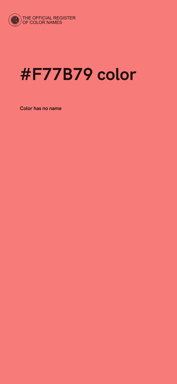 #F77B79 color image