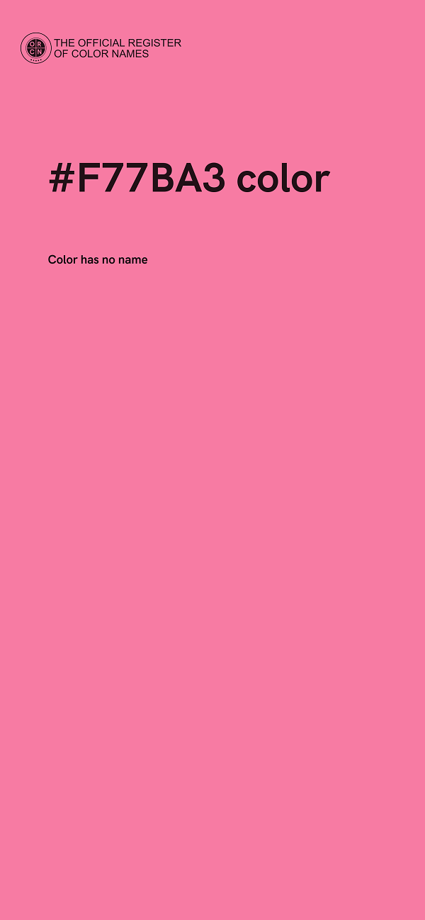 #F77BA3 color image