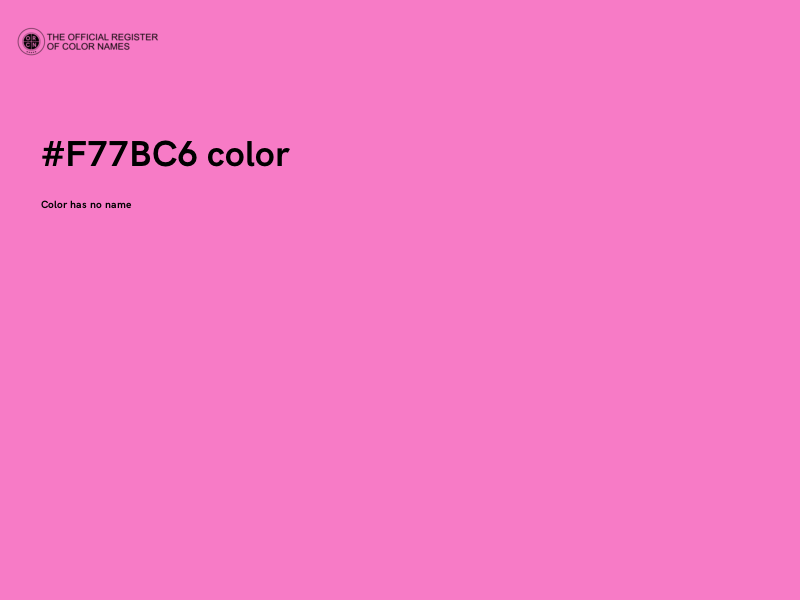 #F77BC6 color image