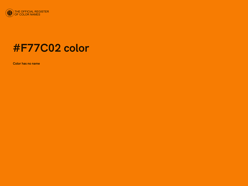 #F77C02 color image