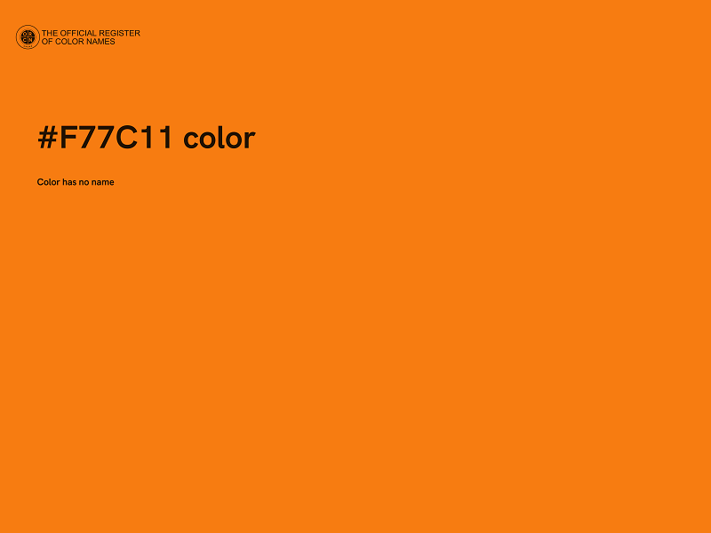 #F77C11 color image