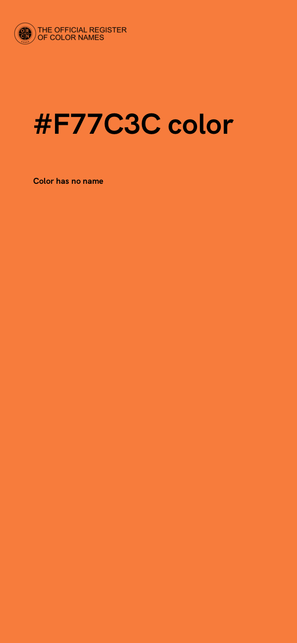 #F77C3C color image