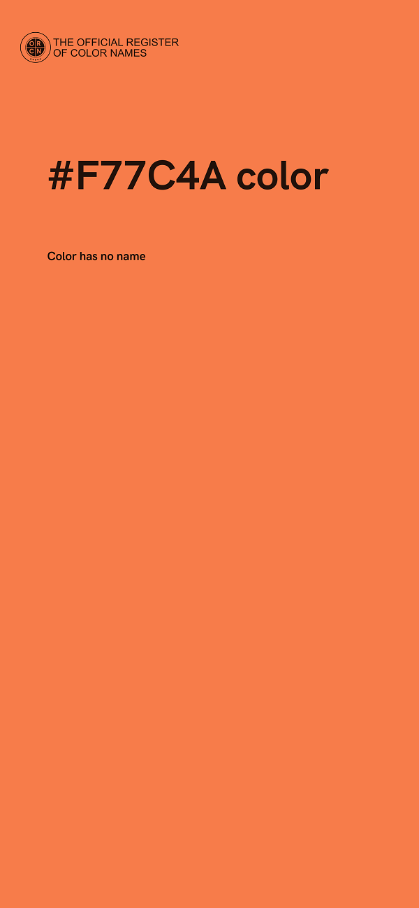 #F77C4A color image