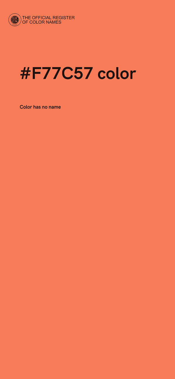 #F77C57 color image