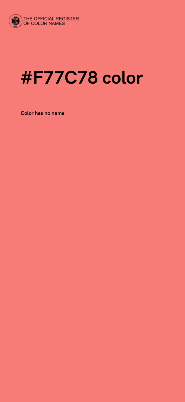 #F77C78 color image