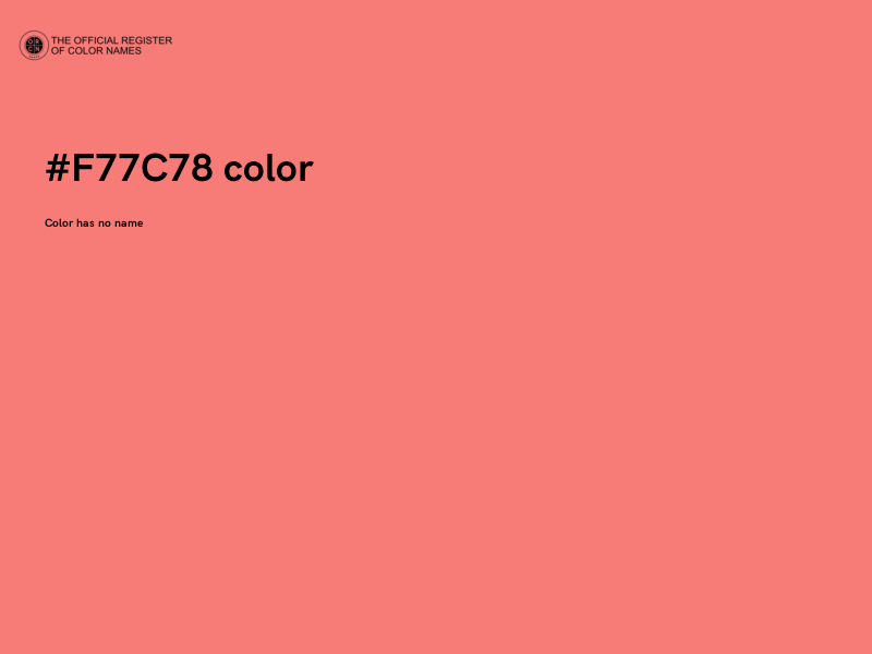 #F77C78 color image