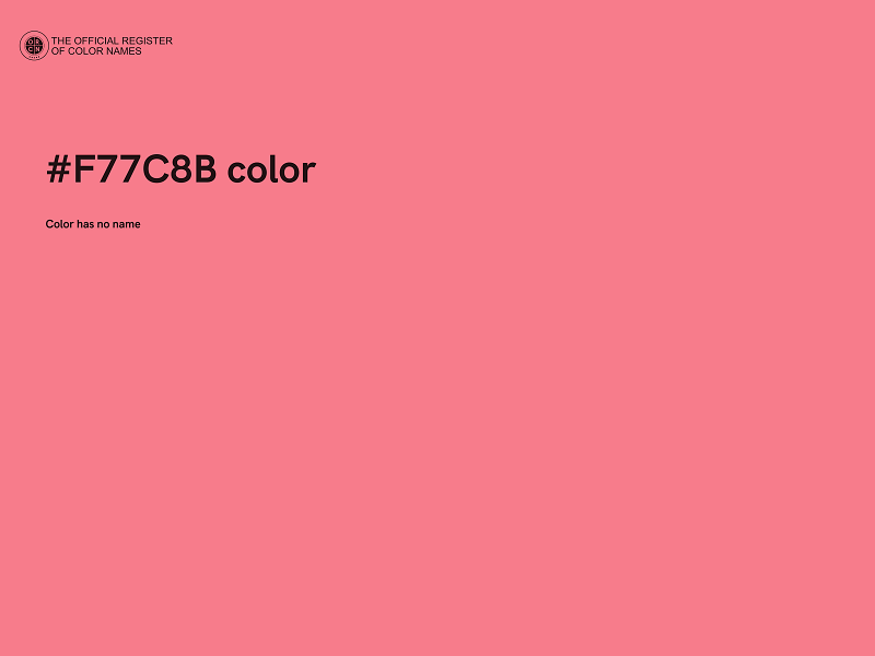 #F77C8B color image