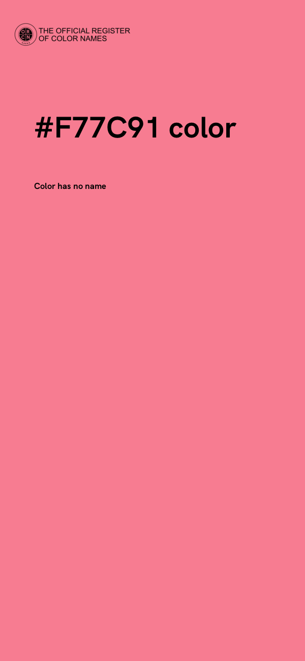 #F77C91 color image