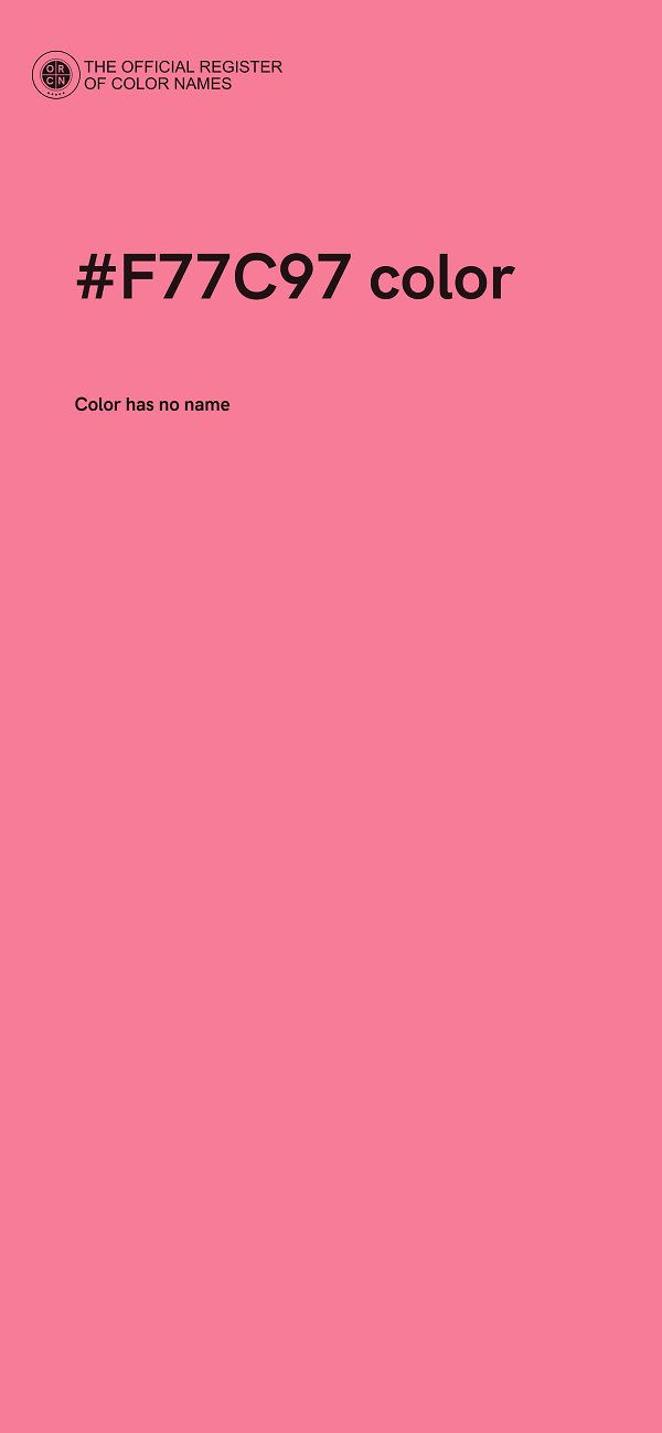 #F77C97 color image
