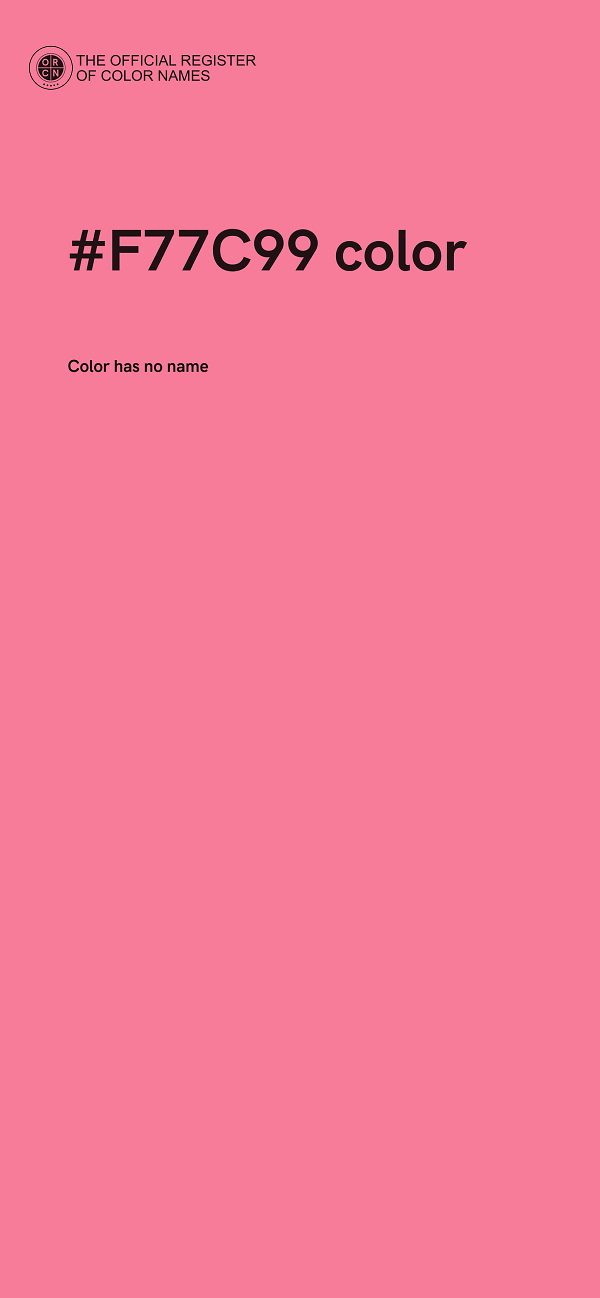 #F77C99 color image