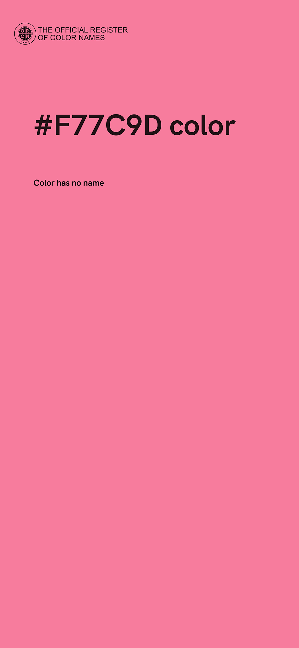 #F77C9D color image