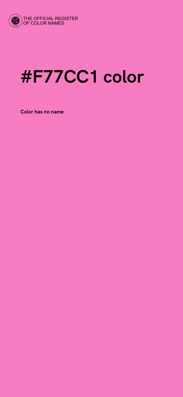 #F77CC1 color image