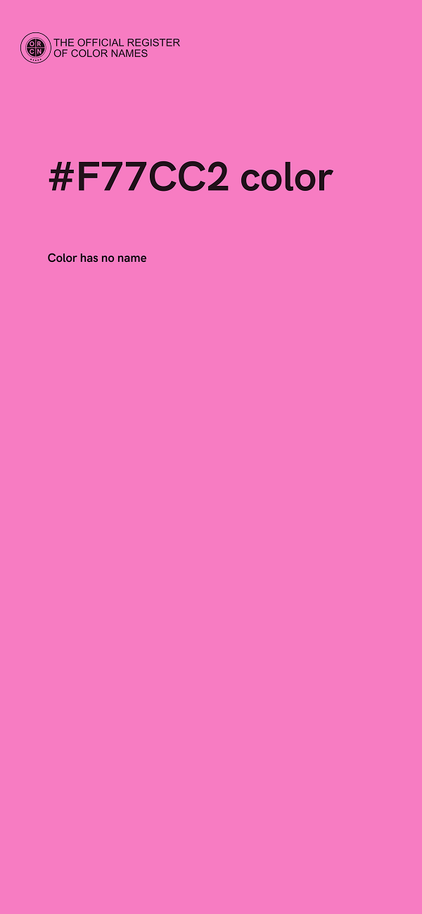 #F77CC2 color image