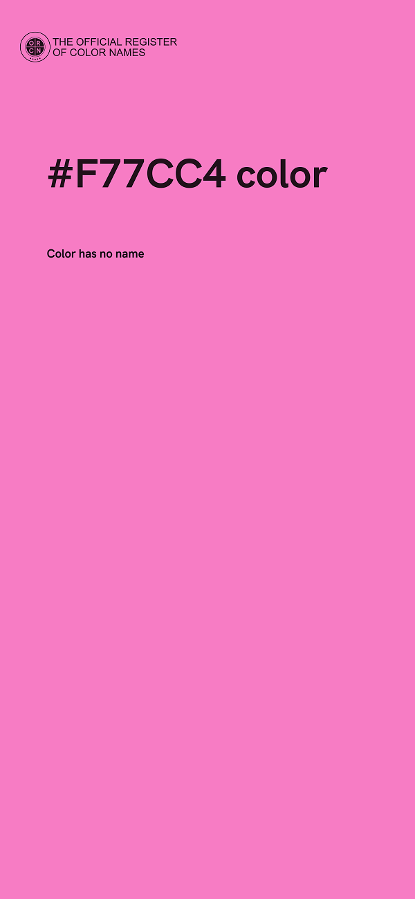 #F77CC4 color image