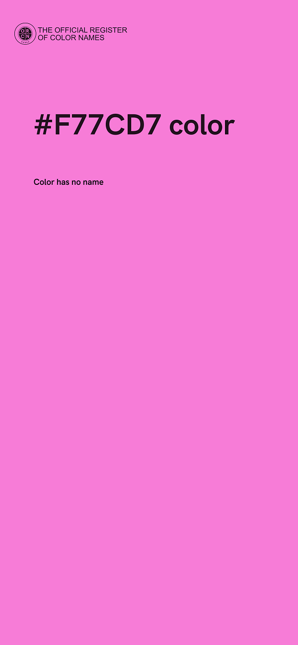 #F77CD7 color image