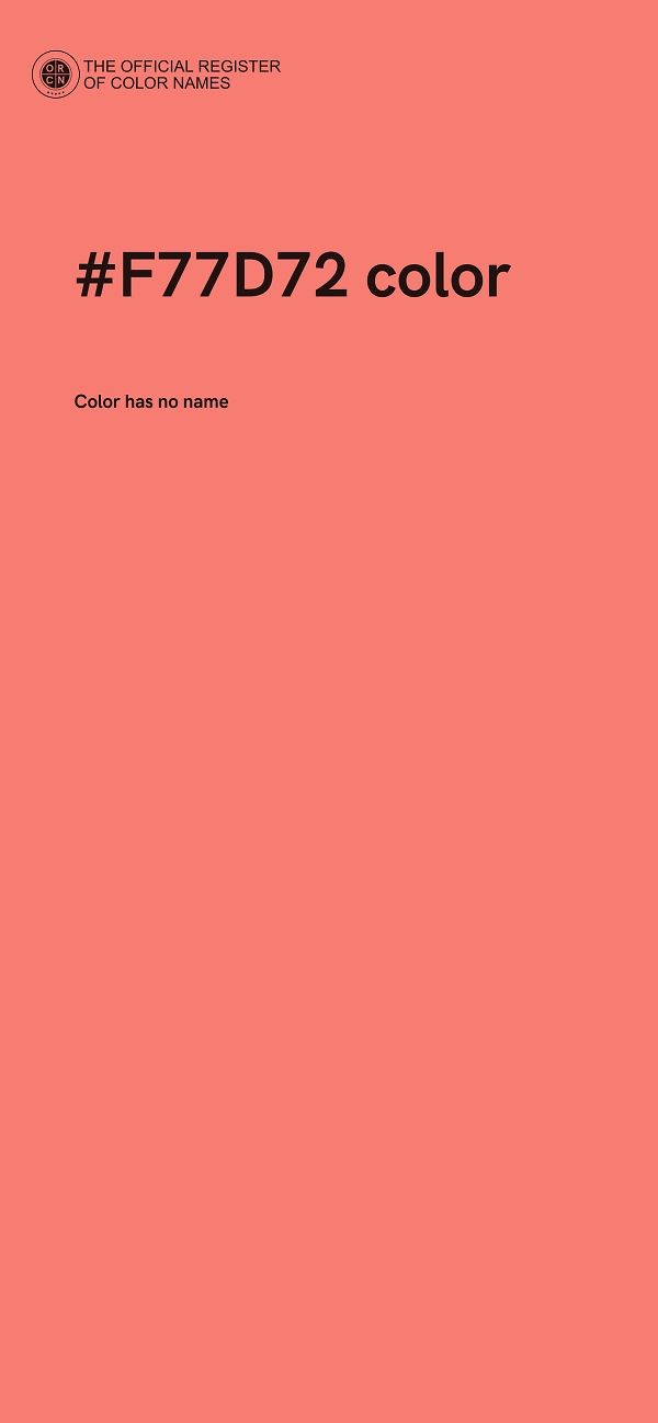 #F77D72 color image