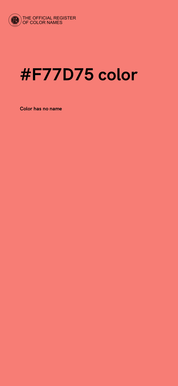 #F77D75 color image