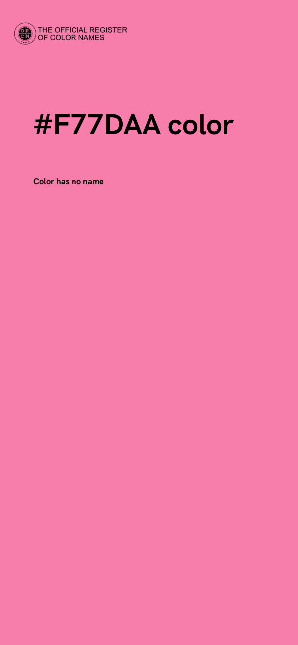 #F77DAA color image