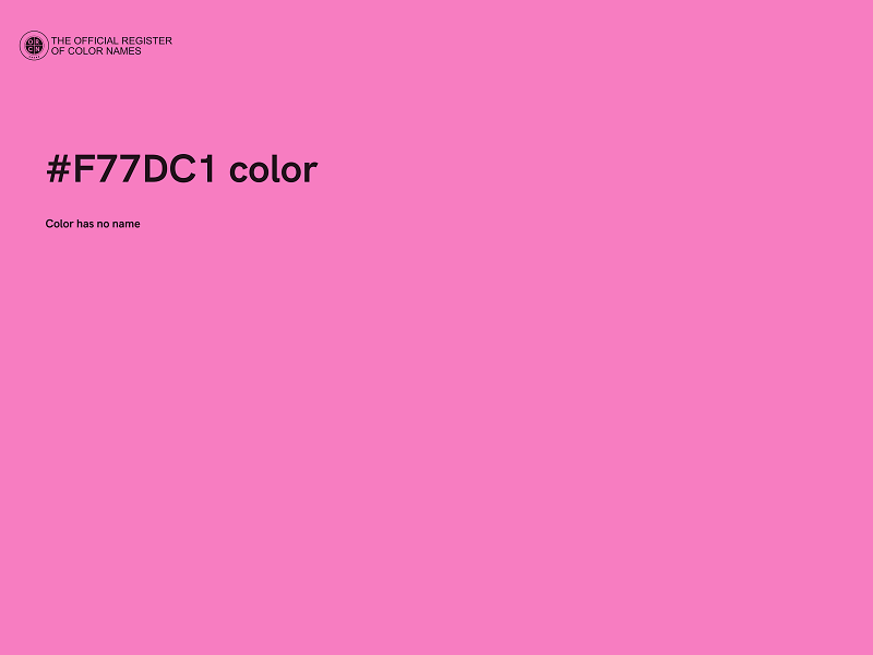 #F77DC1 color image