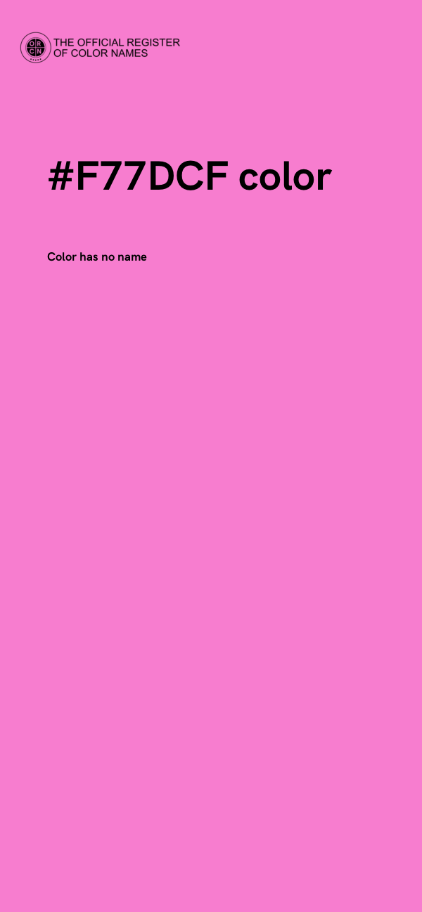 #F77DCF color image