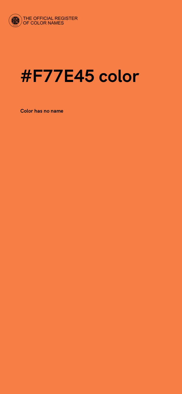 #F77E45 color image