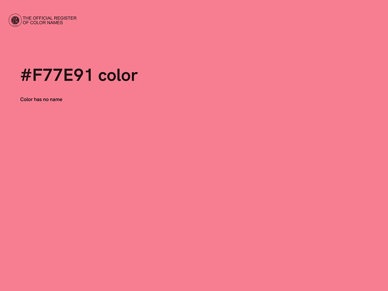 #F77E91 color image