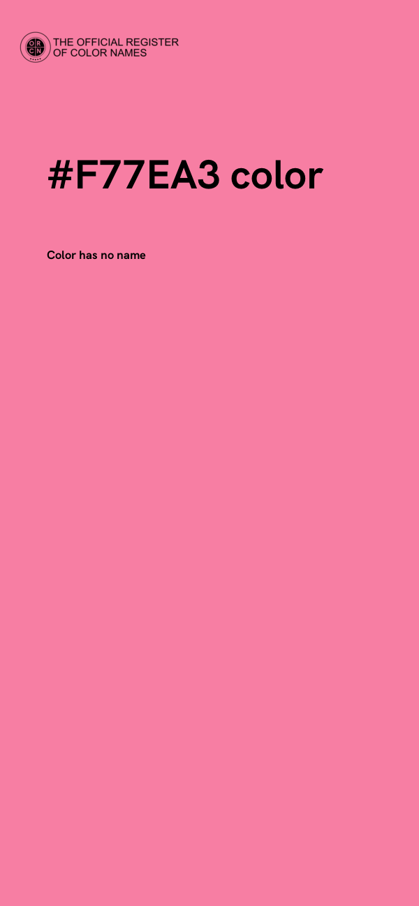#F77EA3 color image