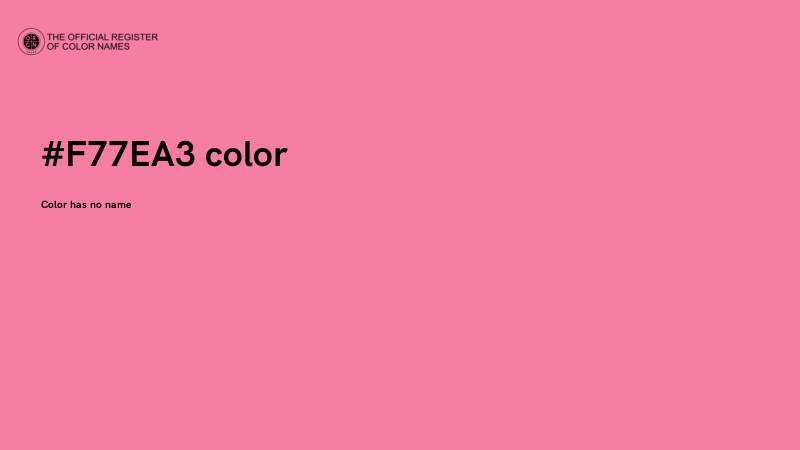 #F77EA3 color image