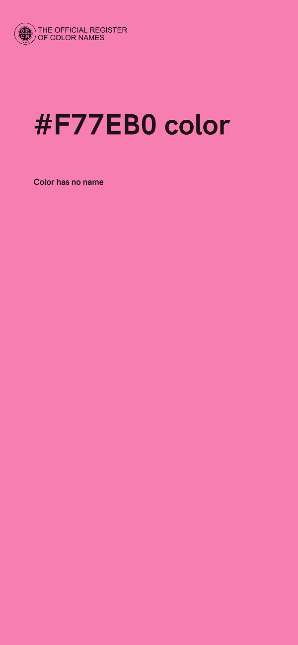 #F77EB0 color image