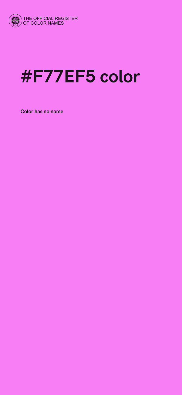 #F77EF5 color image
