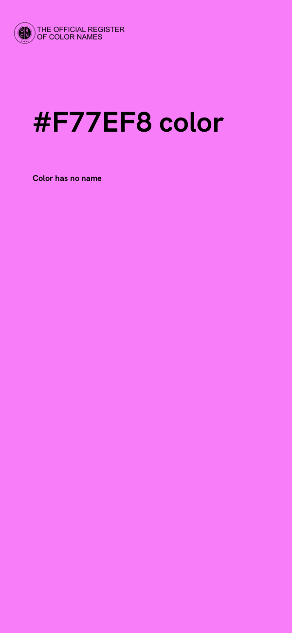 #F77EF8 color image
