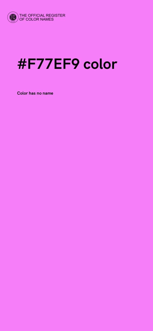 #F77EF9 color image