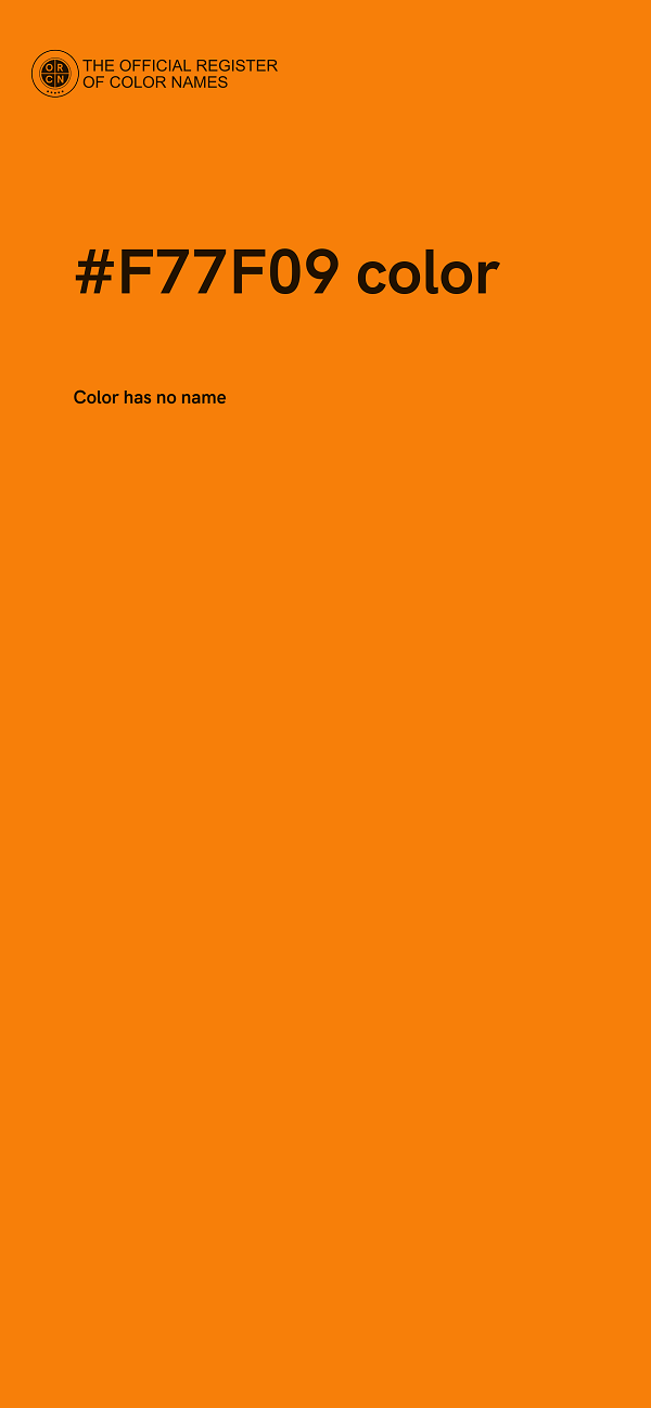 #F77F09 color image