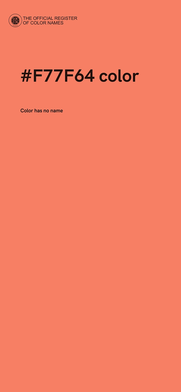 #F77F64 color image