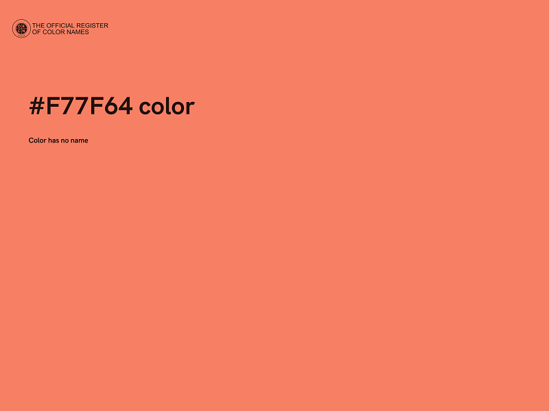 #F77F64 color image