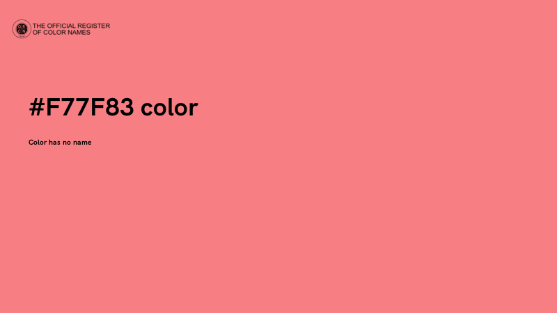 #F77F83 color image