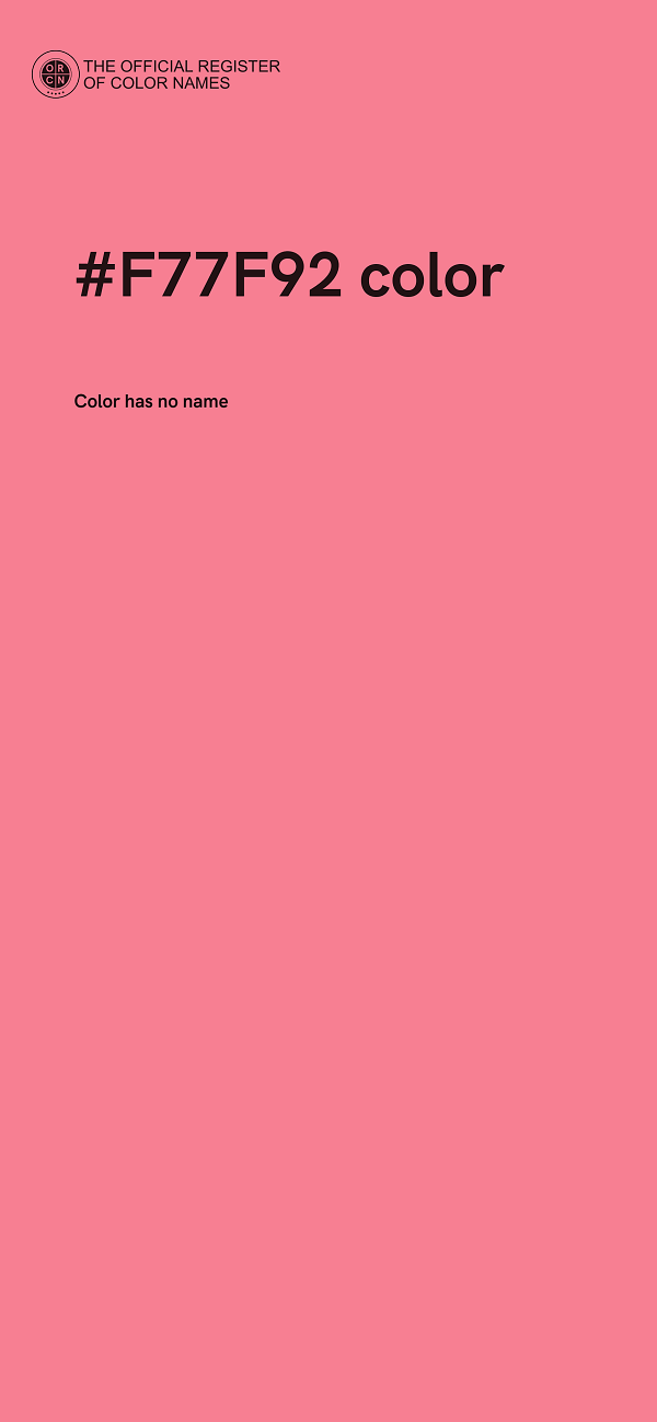 #F77F92 color image