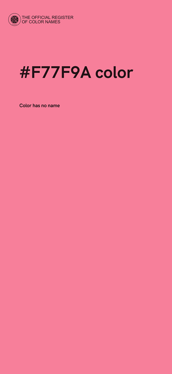 #F77F9A color image