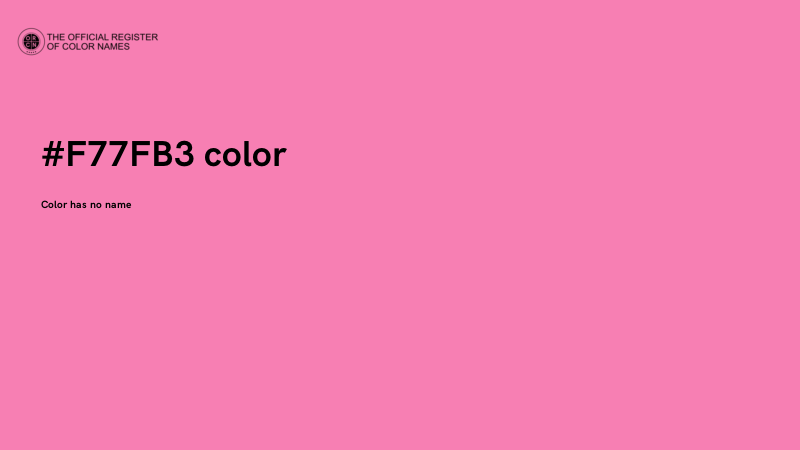 #F77FB3 color image