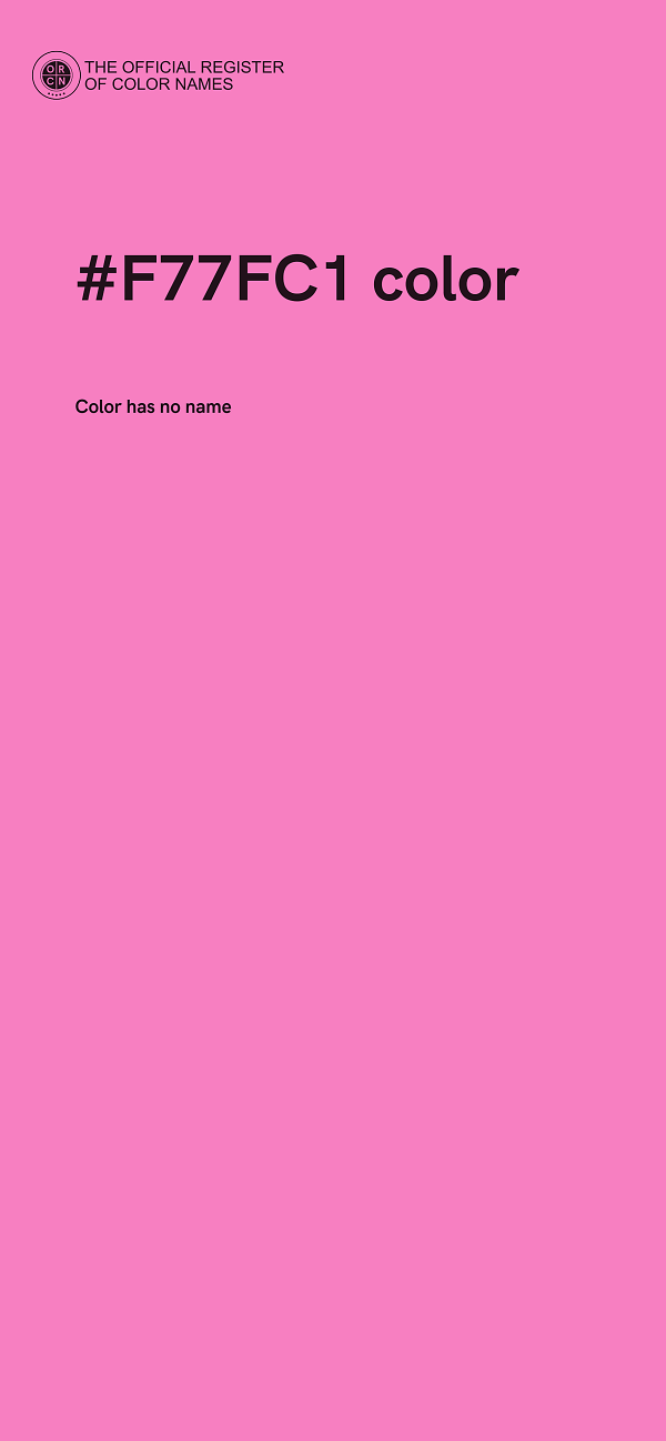 #F77FC1 color image