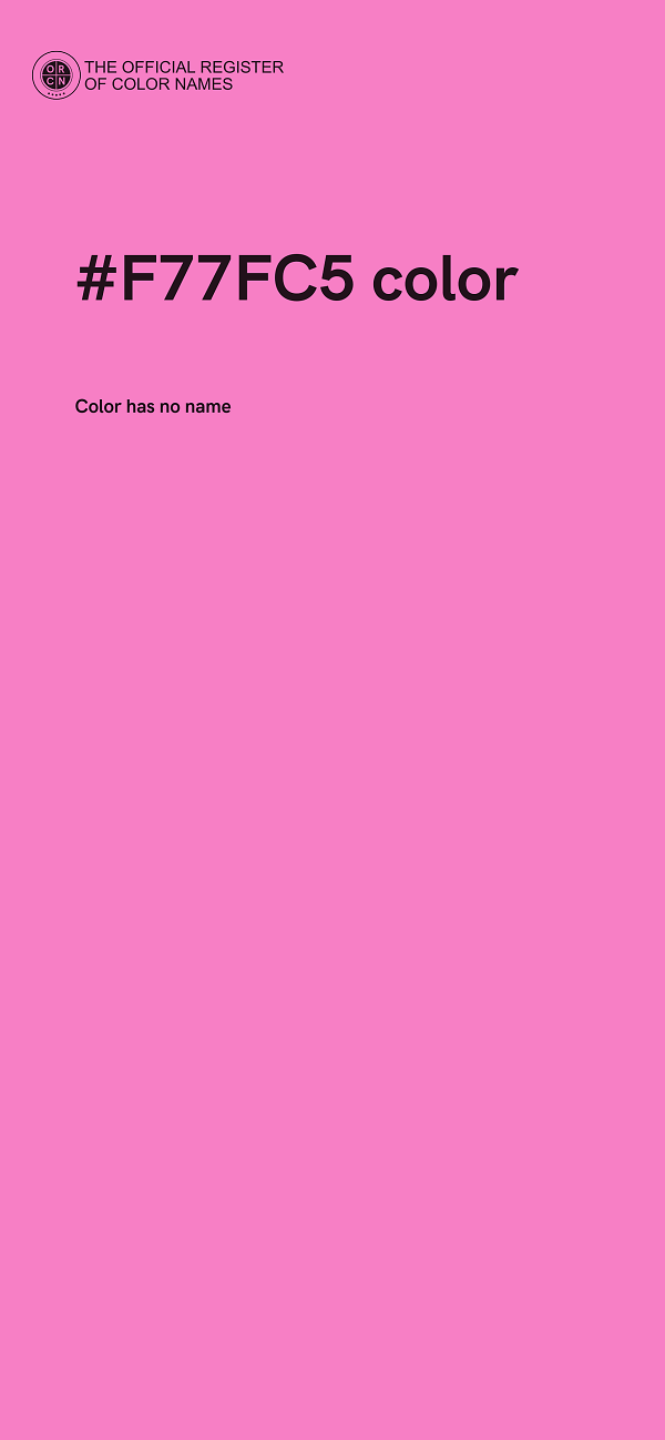 #F77FC5 color image