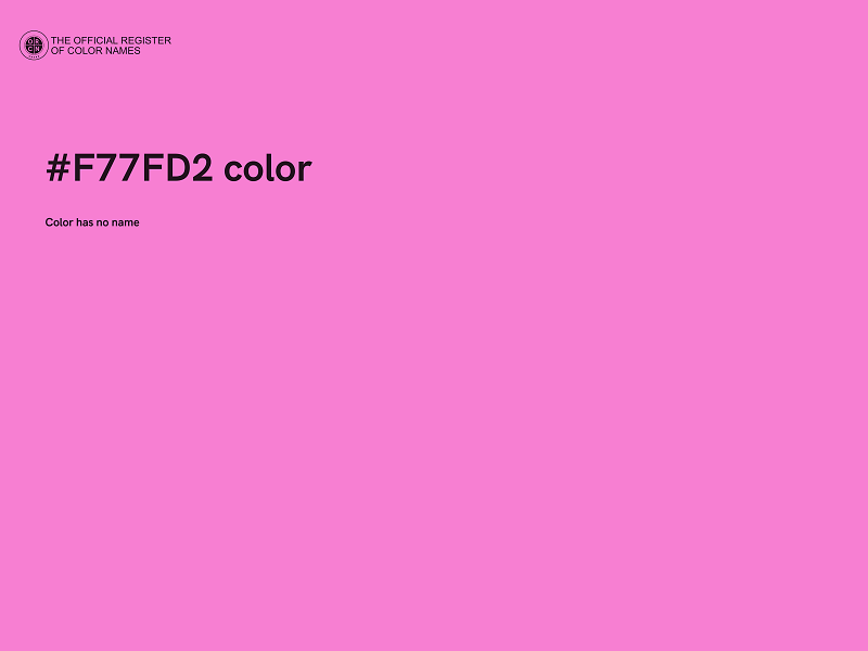 #F77FD2 color image