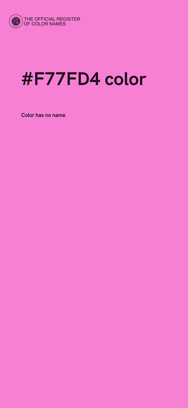 #F77FD4 color image