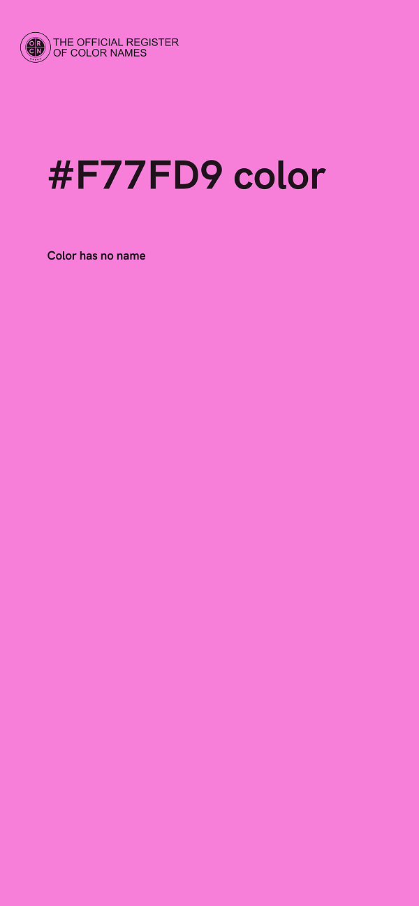 #F77FD9 color image