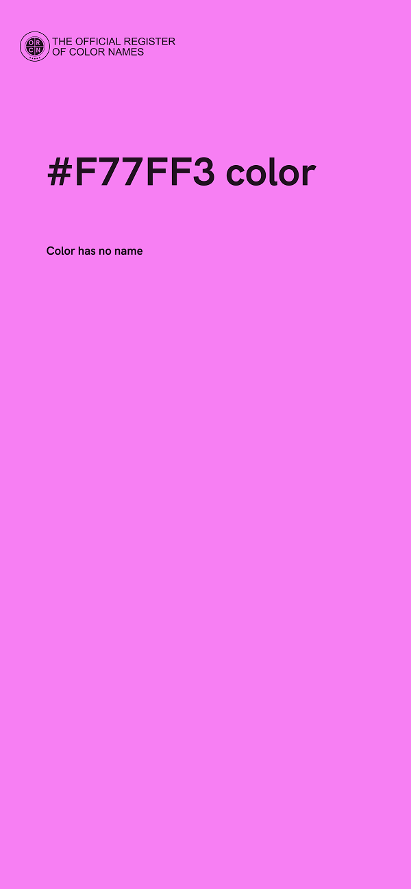 #F77FF3 color image