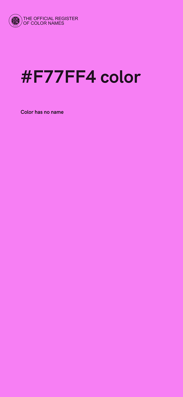 #F77FF4 color image