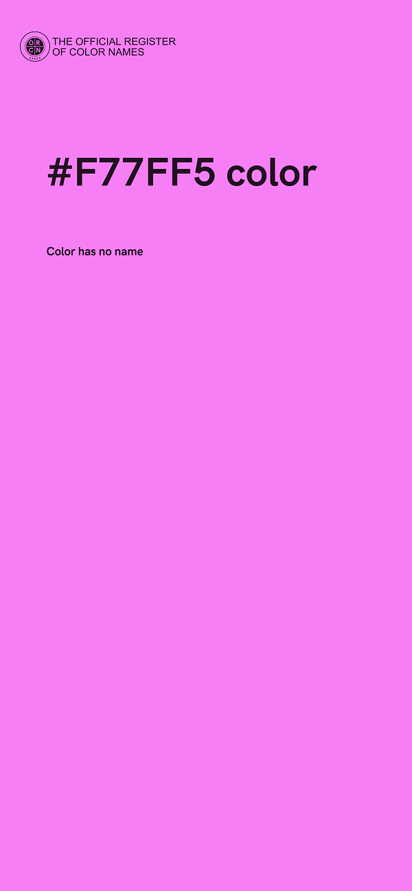 #F77FF5 color image