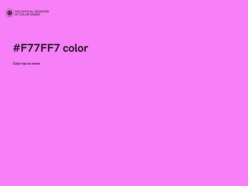 #F77FF7 color image